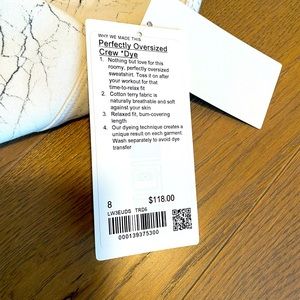 Lululemon Perfectly Oversized Crew - Brand New